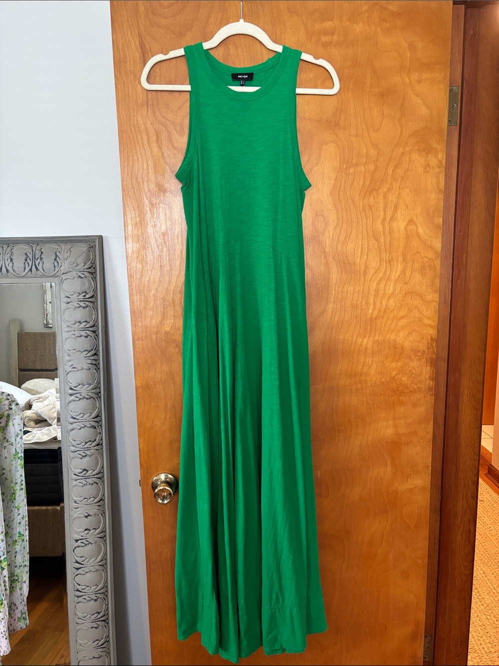 ME+EM Sleeveless Emerald Green Maxi Dress